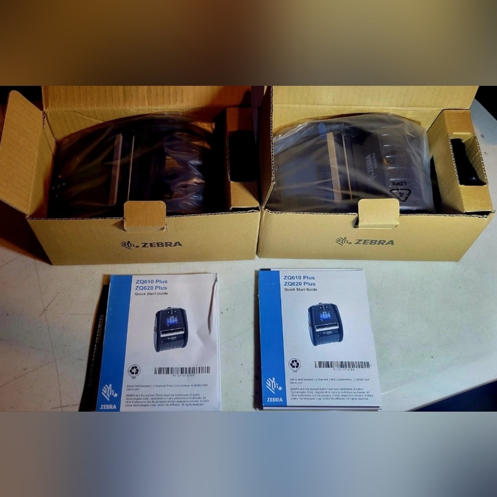 ( SOLD)Zebra Technologies Bundle | Power Supply/cords | Barcode Printers | Batt-